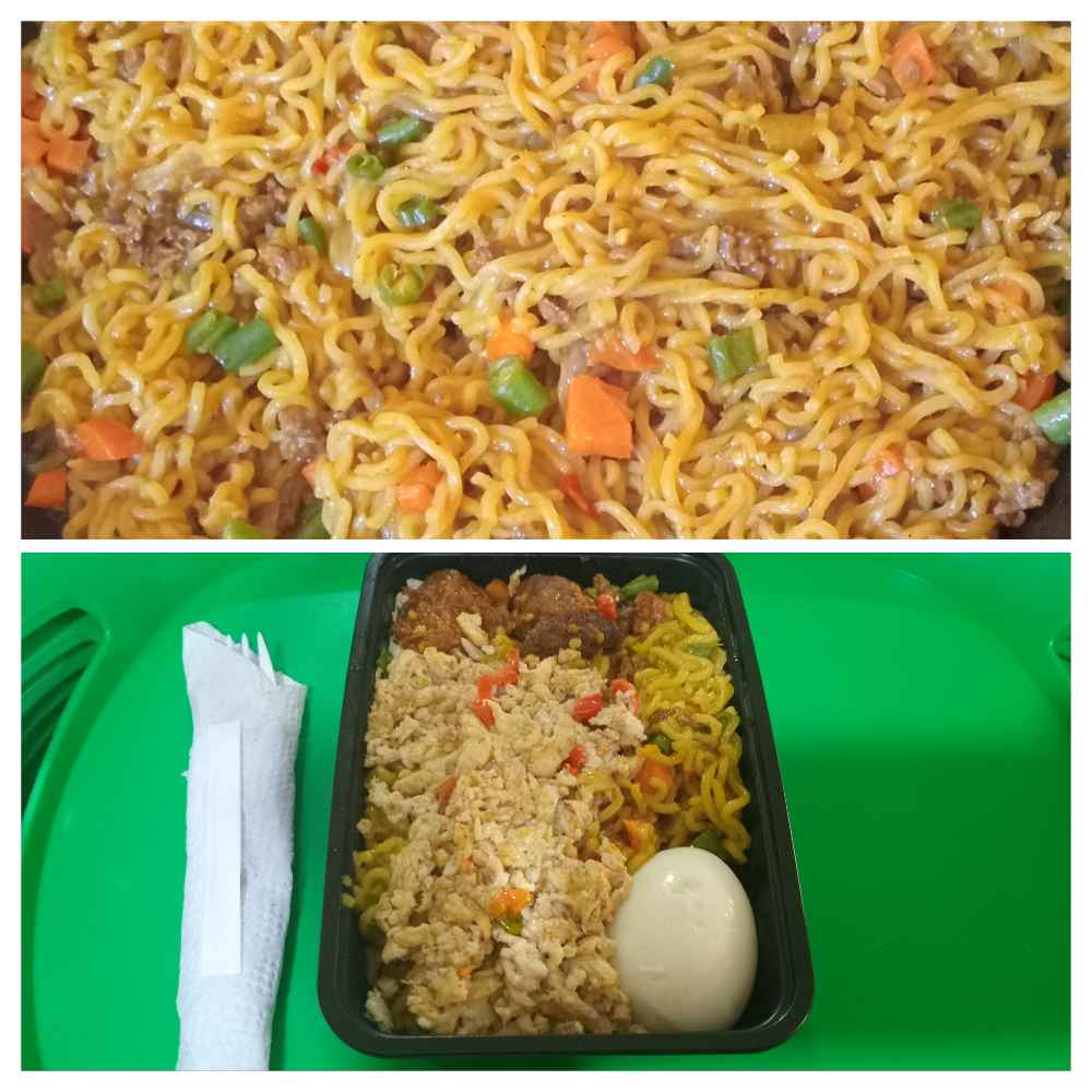 Noodles, beef, boiled and scrambled egg image - Mobi Foods