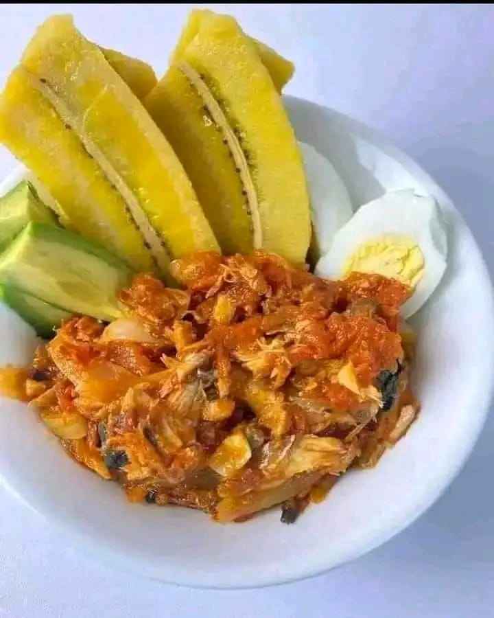 Plantain with egg sauce image - Mobi-market